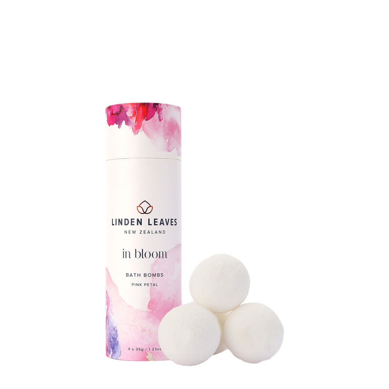 Linden Leaves Pink Petal Bath Bomb 4x35g image number 0